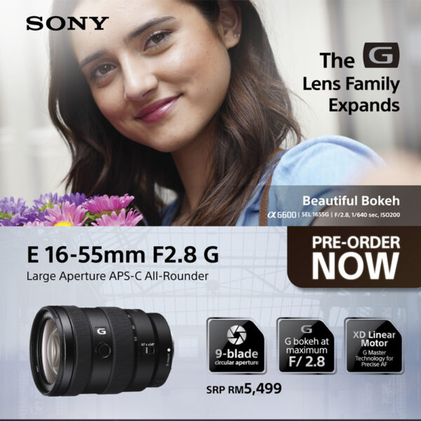 Sony E 16-55mm f2.8 G Lens (Sony Malaysia)